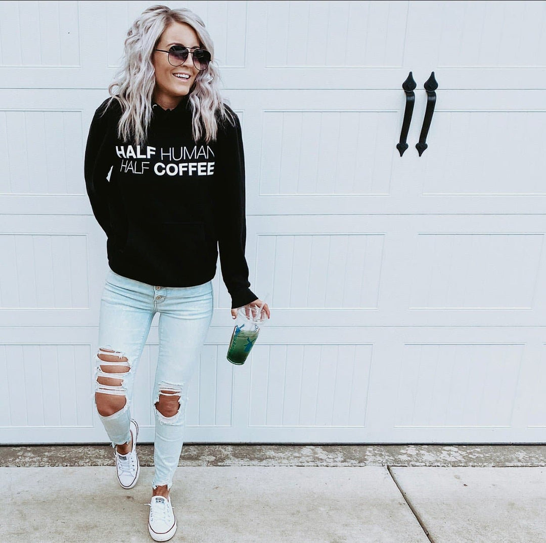 Half Human Half Coffee Hoodie