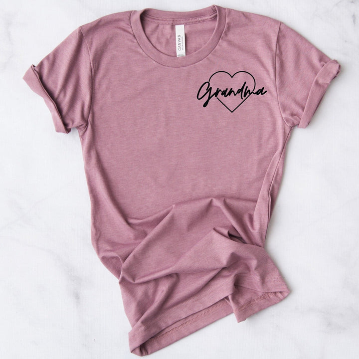 Grandma Icon Heather Orchid Tee