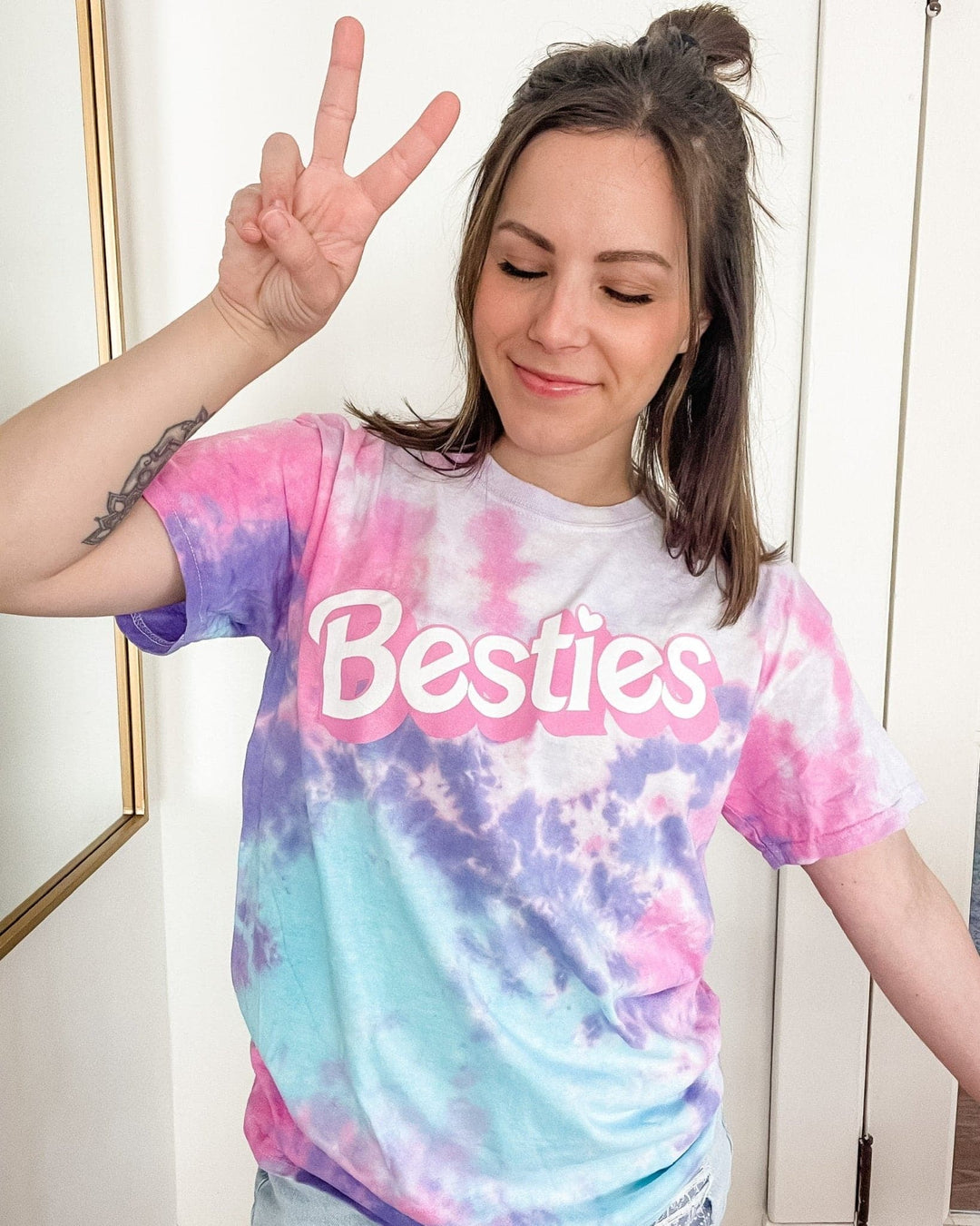 Besties Cotton Candy Adult Tee