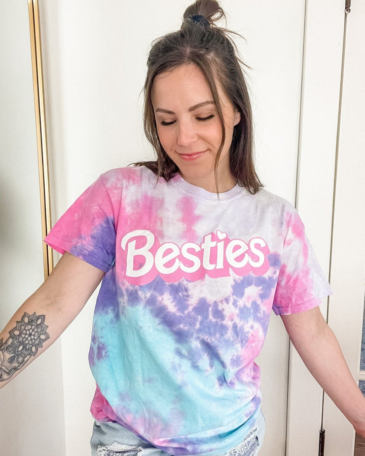 Besties Cotton Candy Adult Tee