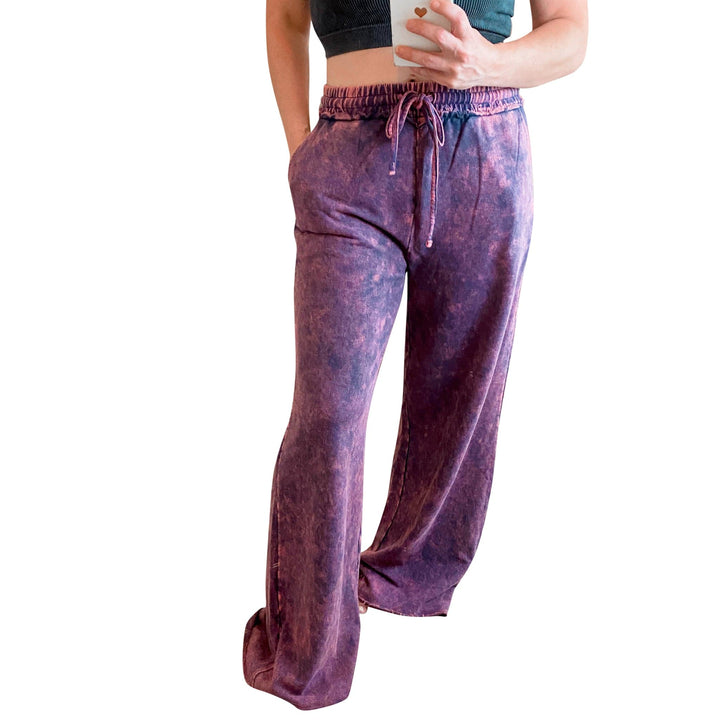 French Terry Mineral Wash Lounge Pants *MORE COLORS*