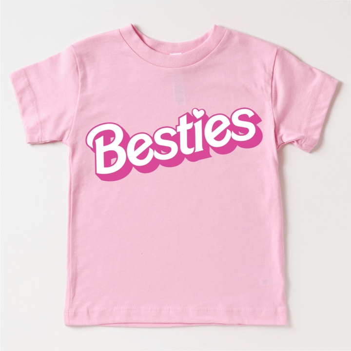 Besties Barbie Kids Tee - Pink