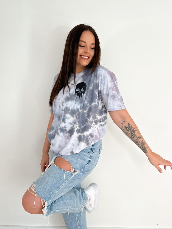 Mom Group Dropout Crinkle Tie Dye Tee