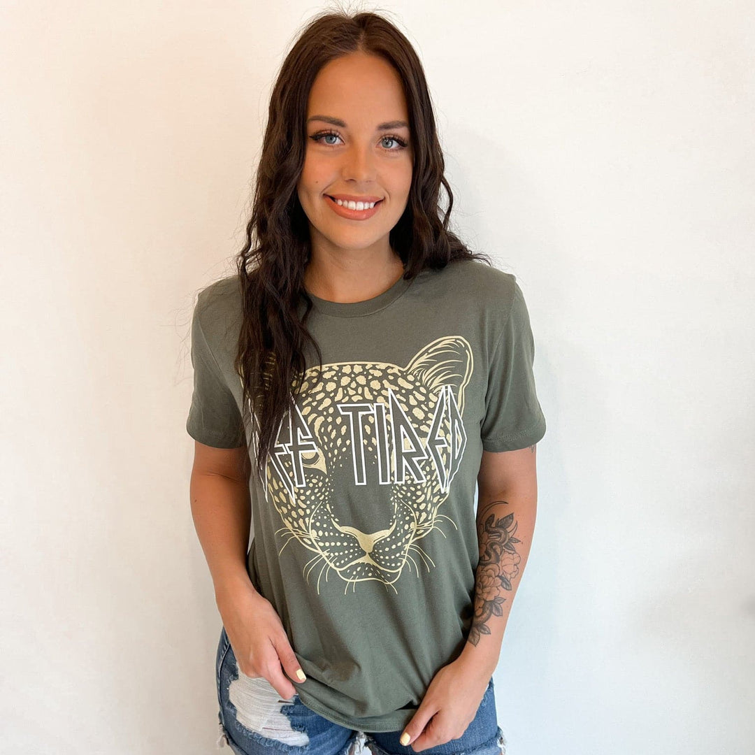 Def Tired Tee - Military Green