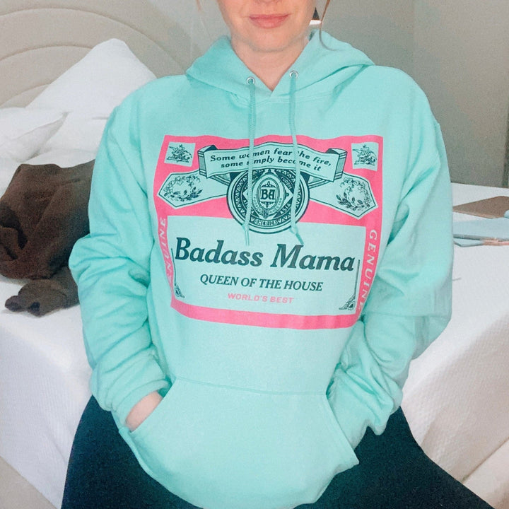 Badass Mama Mint Hoodie