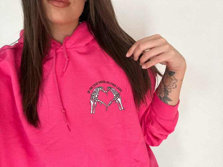 Go Find Less Hoodie - Fuchsia