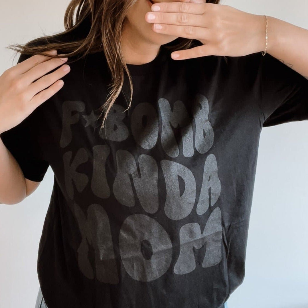 F Bomb Mom Retro Tonal Tee