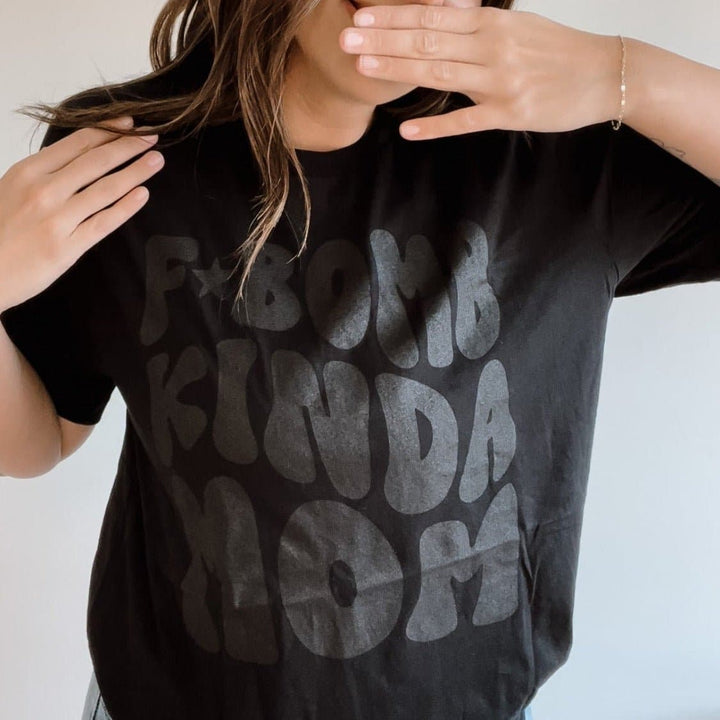 F Bomb Mom Retro Tonal Tee