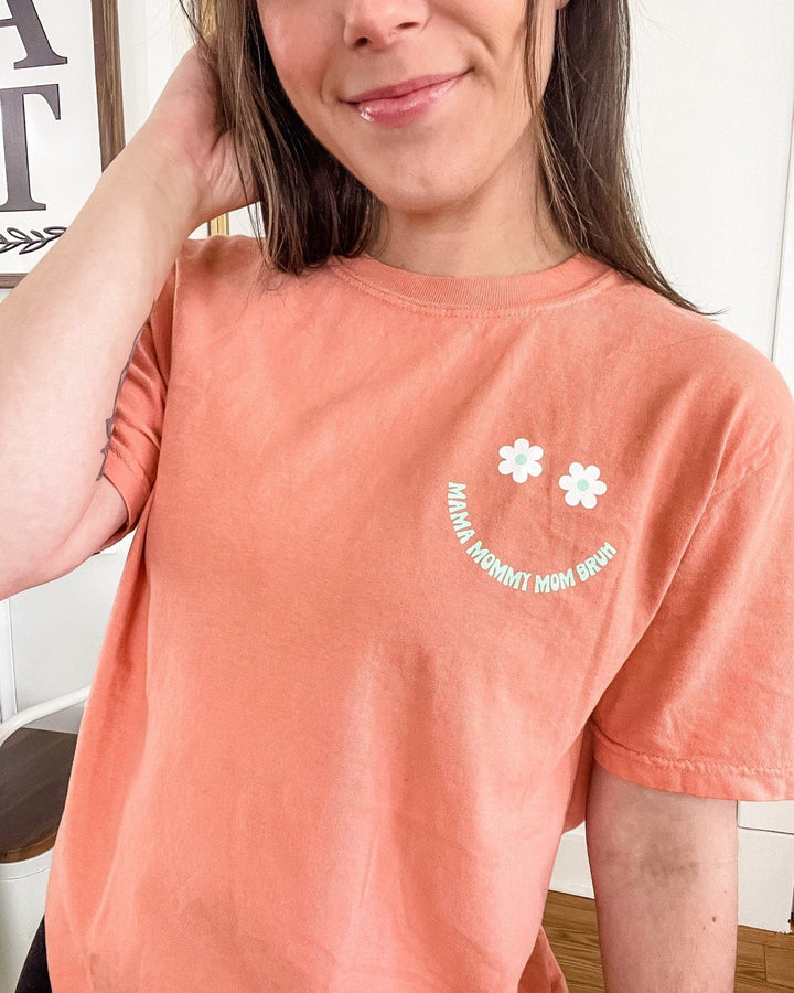 Mama, Mommy, Mom, BRUH Tee - Terracotta