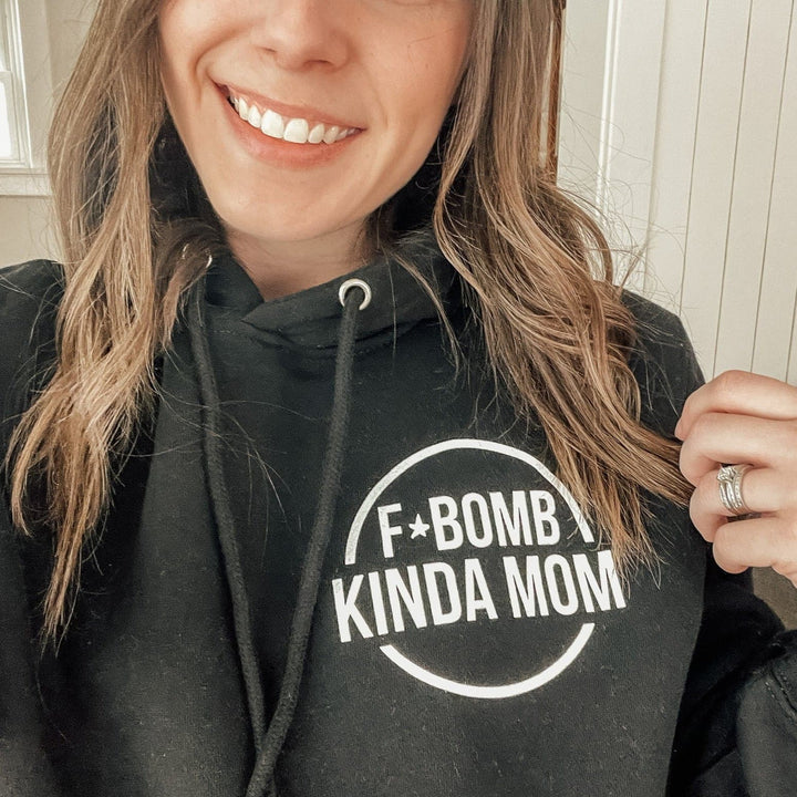 F-Bomb Mom Hoodie - Black