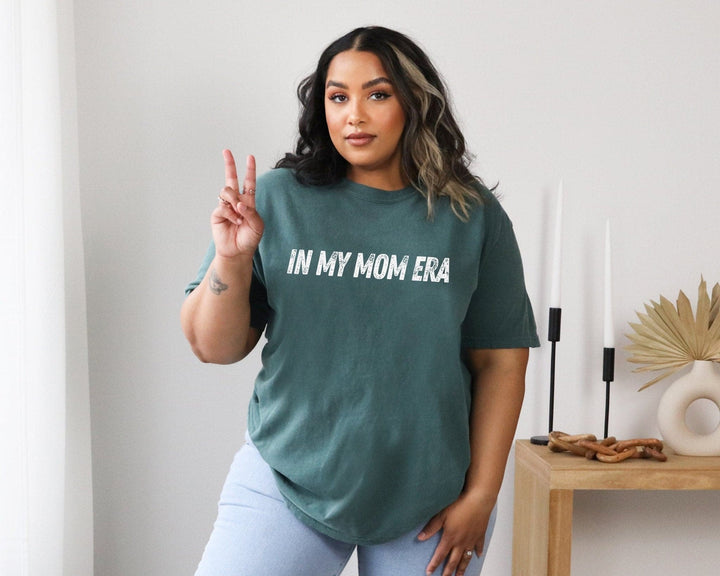 In My Mom Era Tee - Blue Spruce
