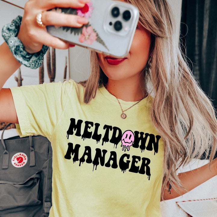 Meltdown Manager Tee - Yellow