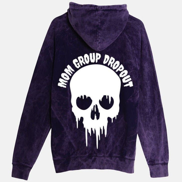 Mom Group Dropout Vintage Purple Hoodie