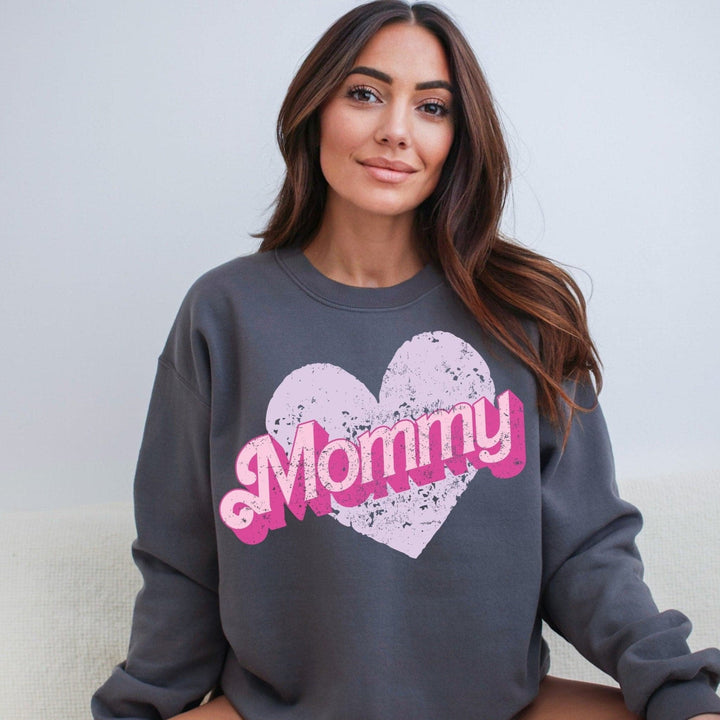 Mommy Valentine's Day Edition Sweatshirt - Charcoal